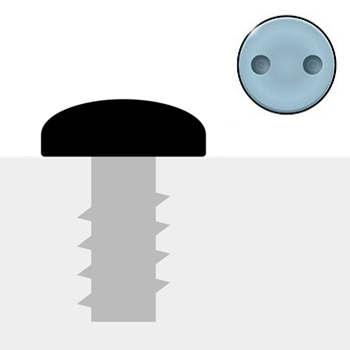 Image Round head - drilled spanner drive tamper-resistant screws